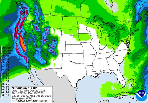 California to Get Much Needed Christmas Gift: Rain and Snow