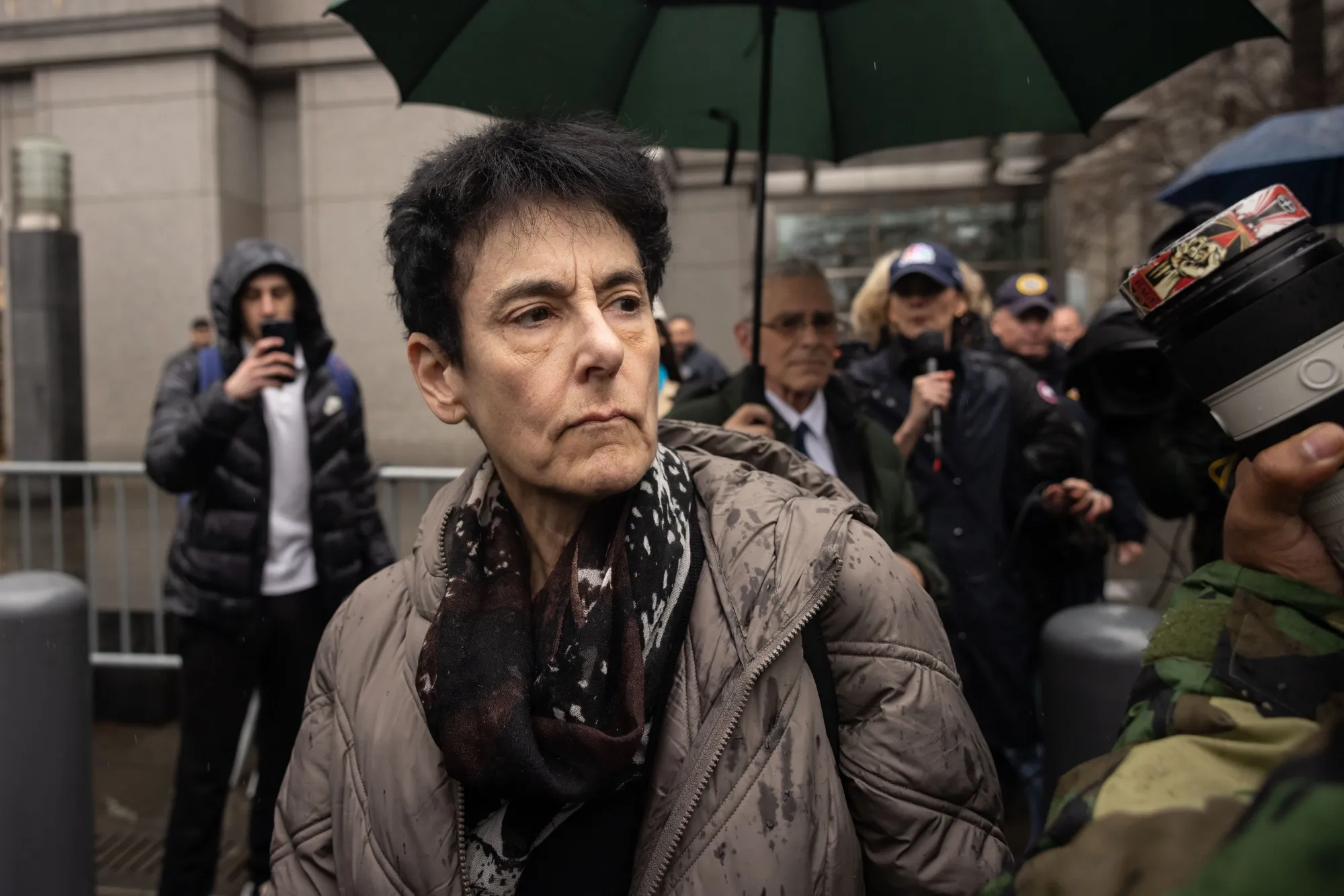 Barbara Fried exiting court in New York, on March 28, 2024.