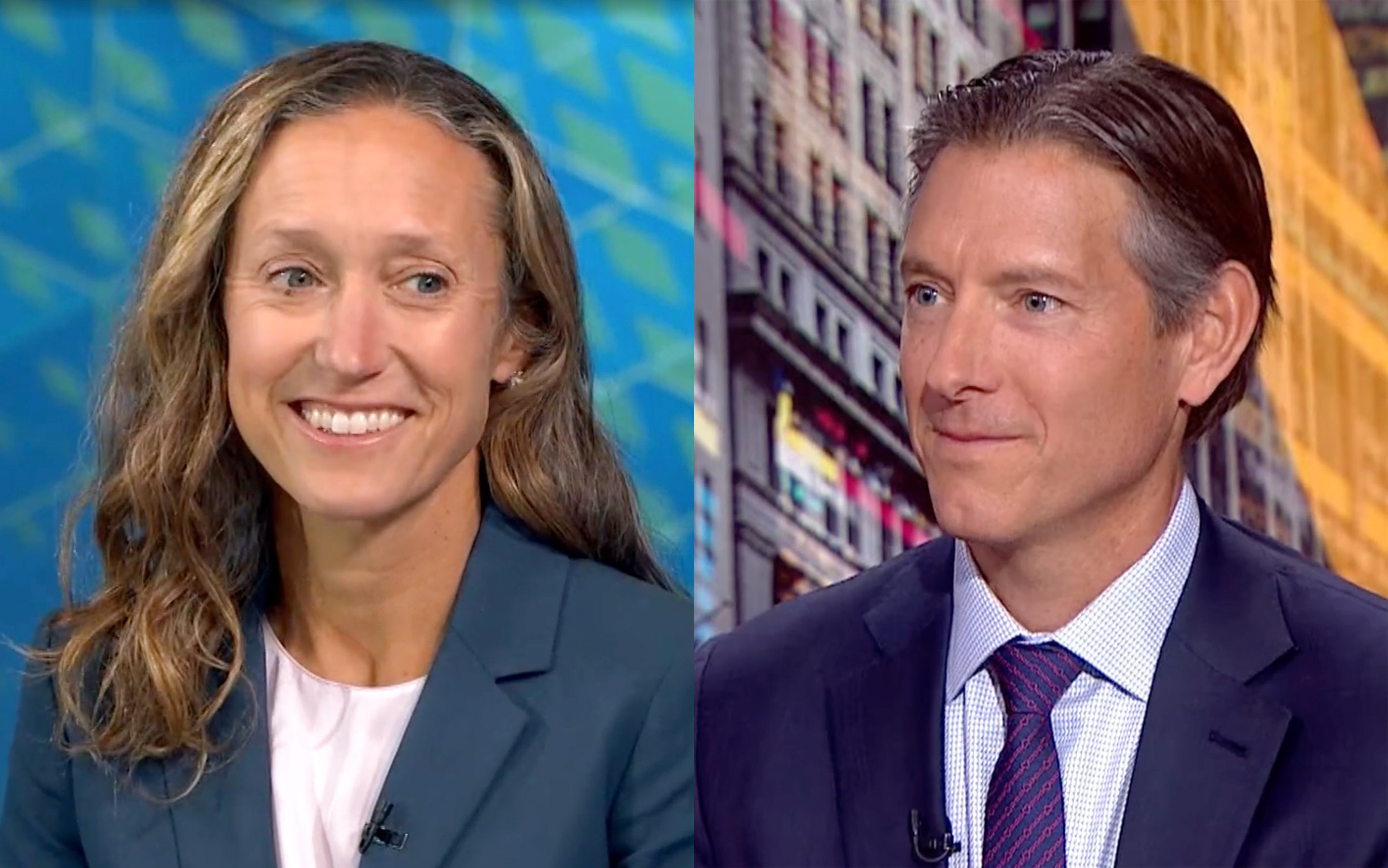 Angie and Chris Long Source: Bloomberg Television