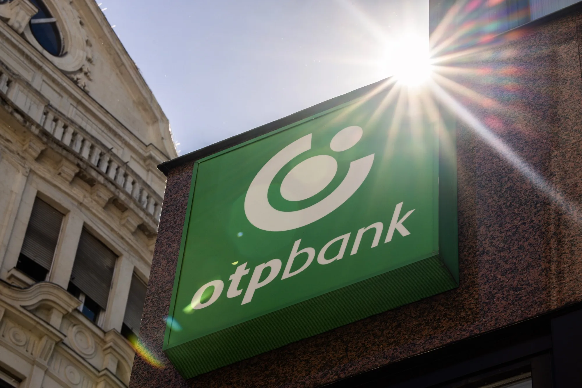 An OTP Bank branch in Budapest.
