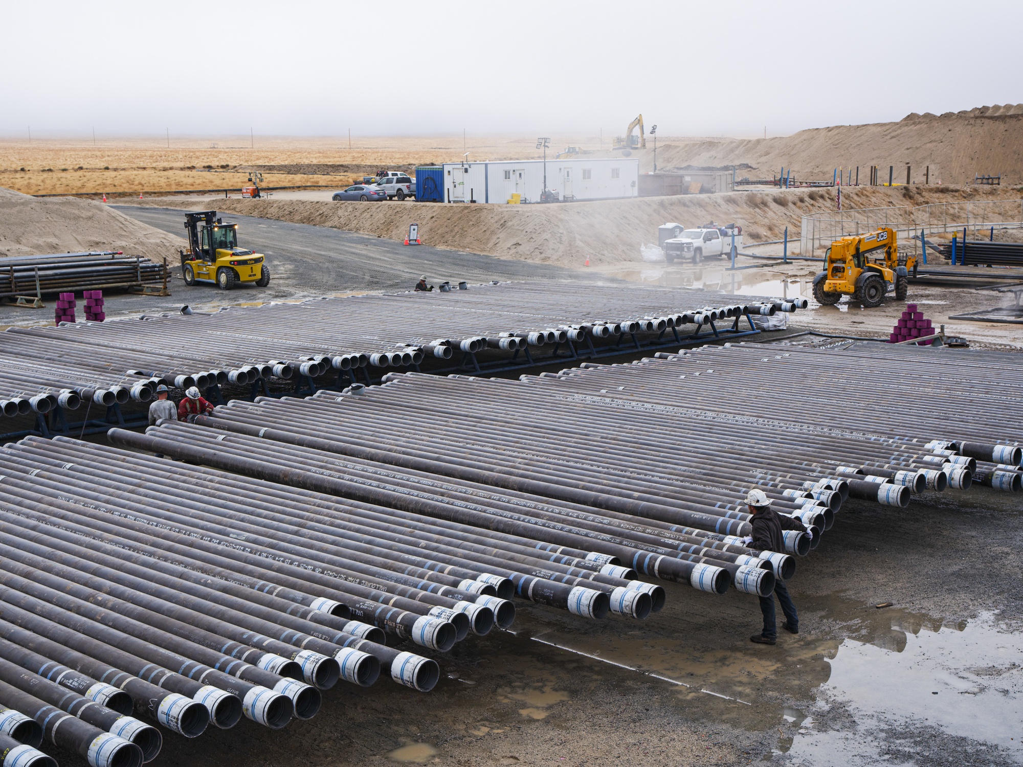Construction materials at Fervo's Cape Station site. Photographer: Lindsay D'Addato/Bloomberg&amp;nbsp;