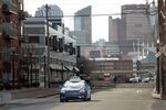 A test vehicle from Argo AI, Ford's autonomous vehicle unit, navigates through Pittsburgh.