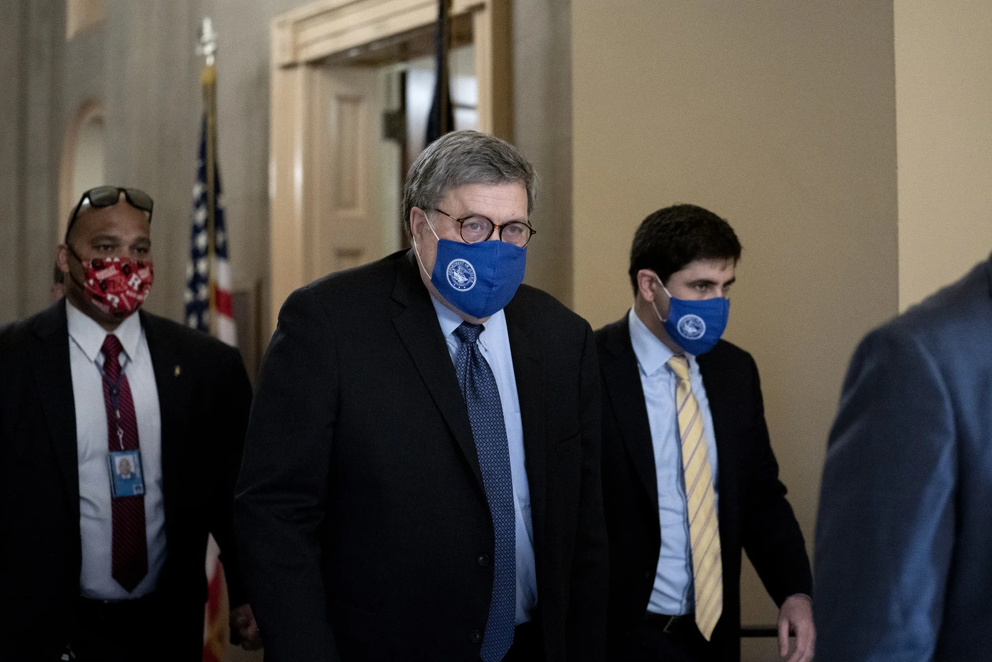 William Barr at the U.S. Capitol on Nov. 9.