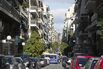Europe, Greece, Athens, Piraeus Area, 2018: View Of Road And Apartment Buildings