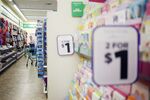 A customer view merchandise displayed for sale at a Dollar Tree Inc. store in Louisville, Kentucky.