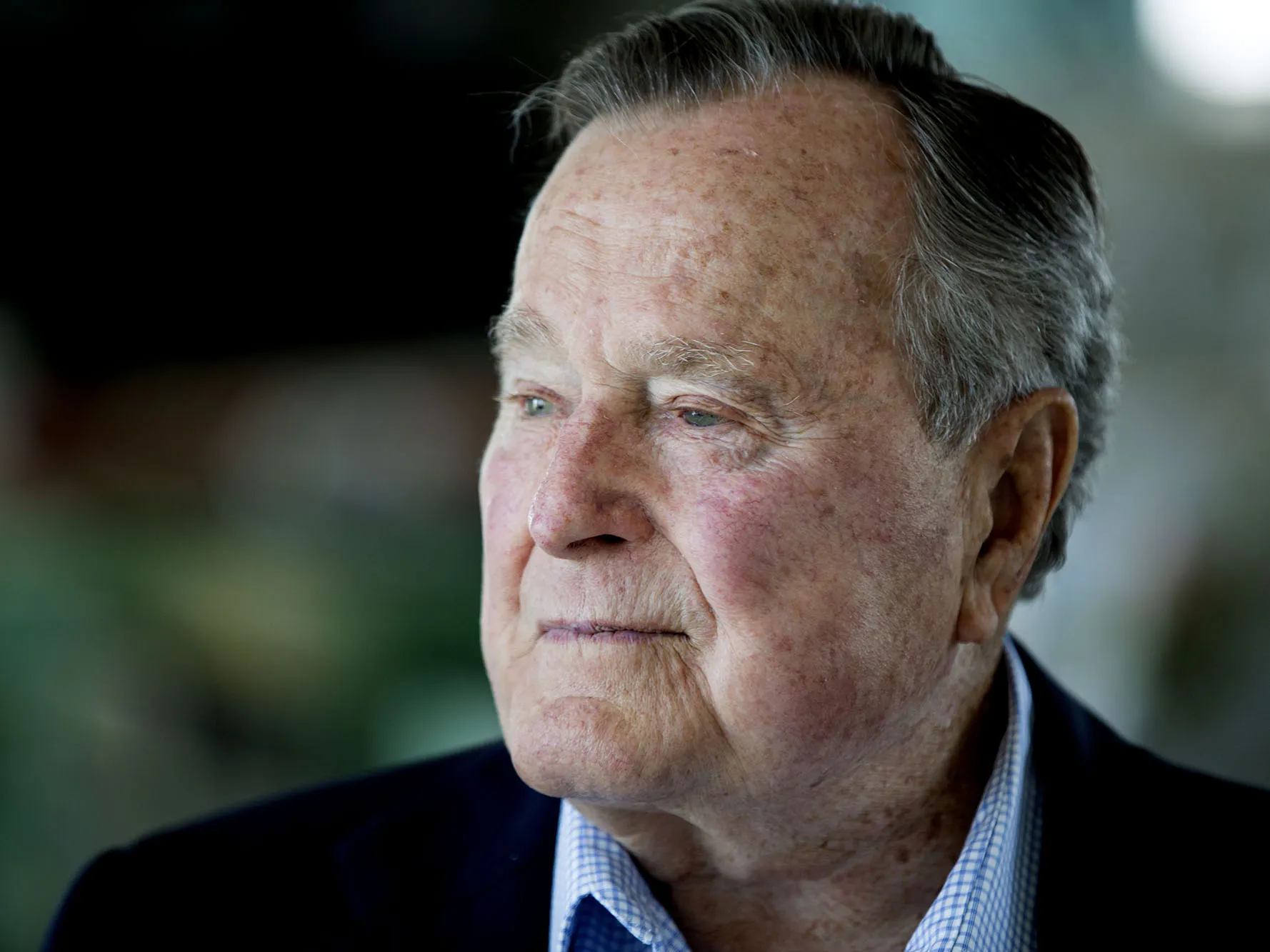 George H.W. Bush&nbsp;at his home in Kennebunkport, Maine, on June 17, 2015.