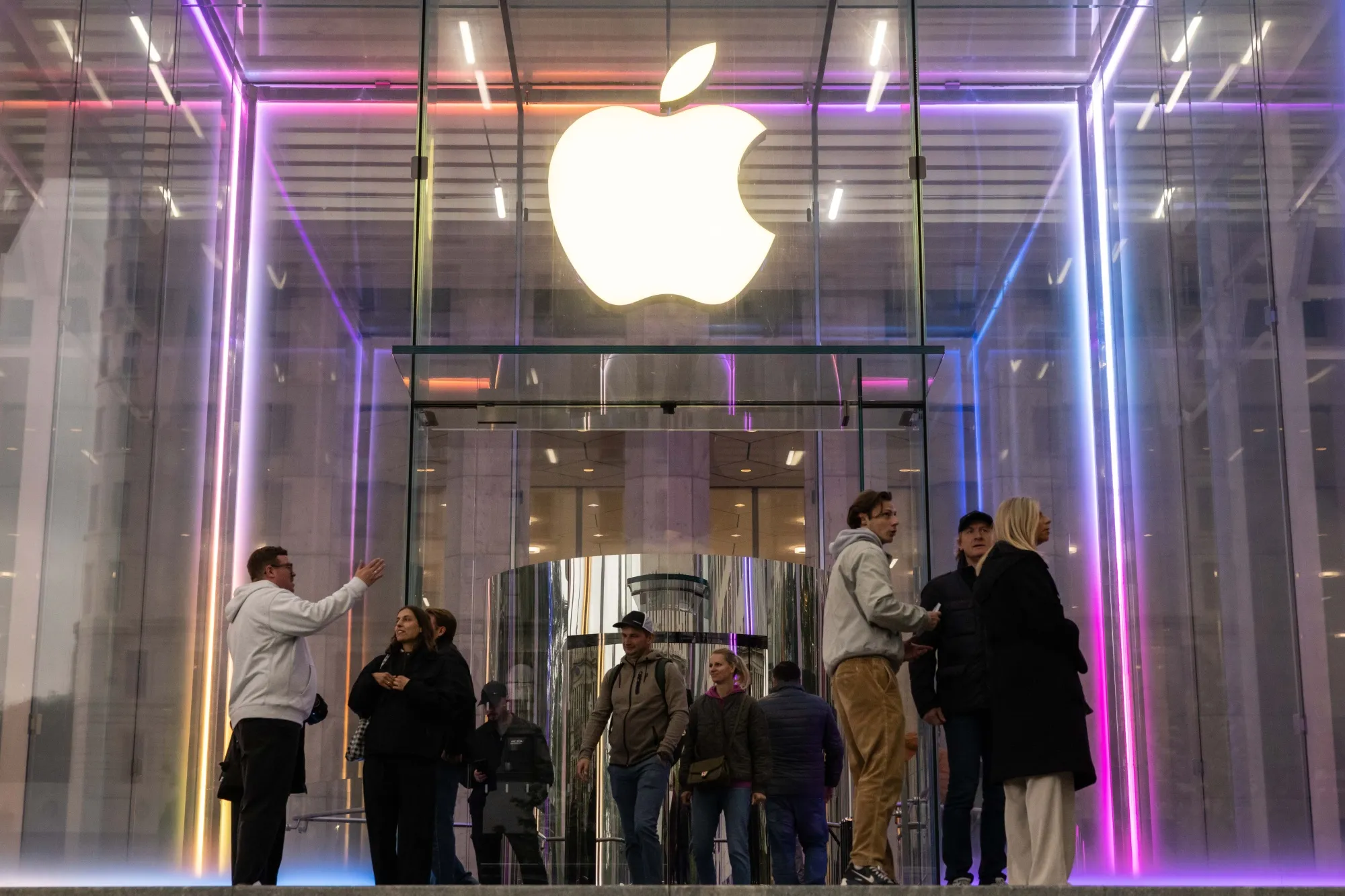 The Apple Fifth Avenue store in New York.