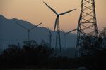 San Gorgonio Pass wind farm in Palm Springs, California.