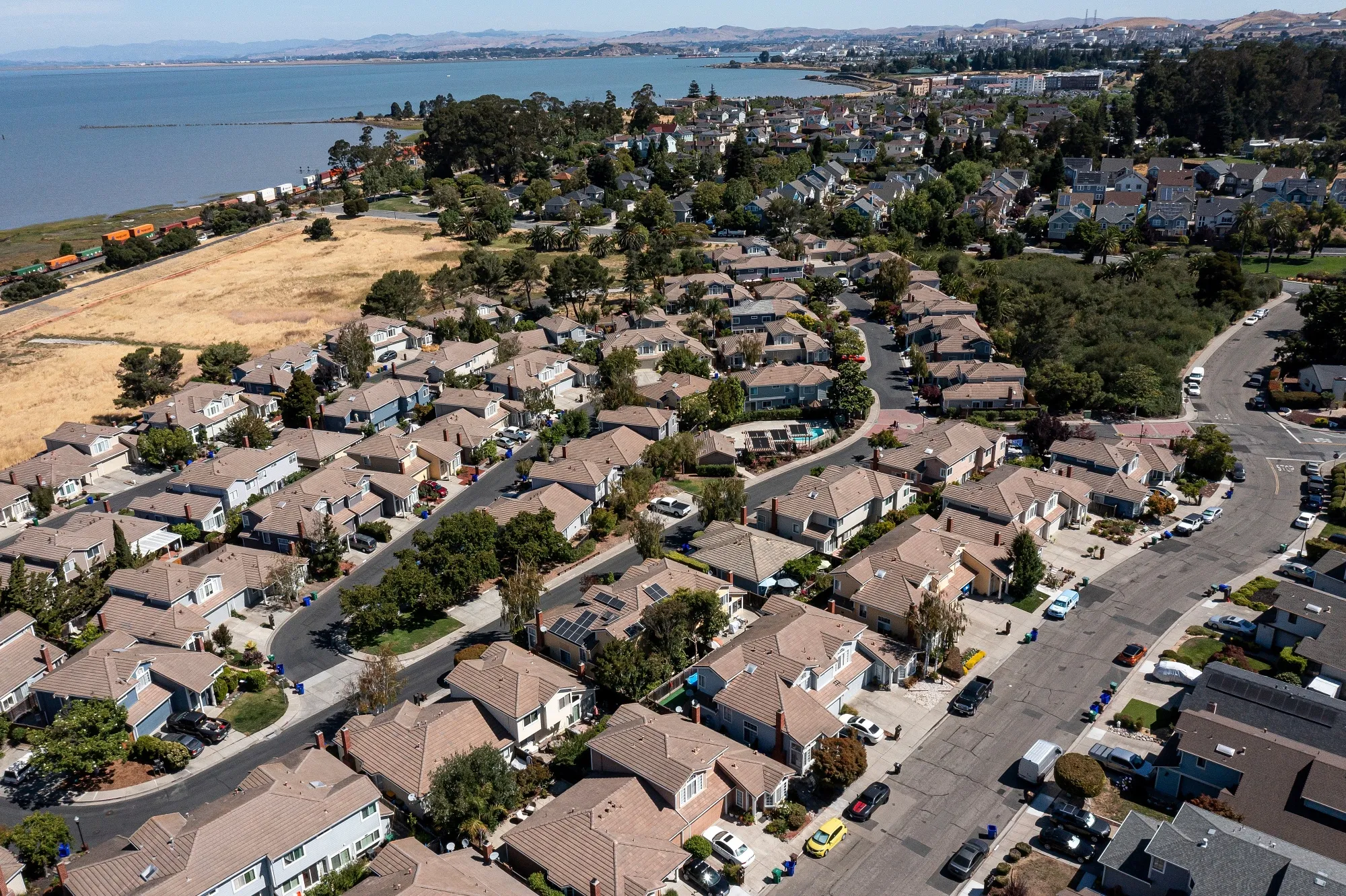 Homes in Hercules, California.