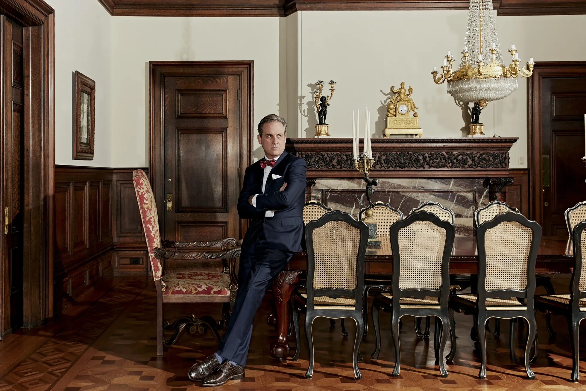 Houghtaling at his mansion in New Orleans.