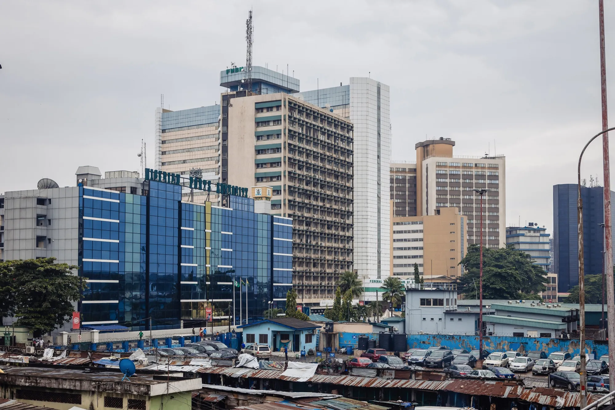 The Central Business District in&nbsp;Lagos, on Aug. 14.