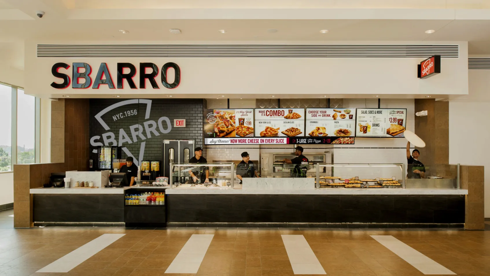 Sbarro's updated look. Source: Sbarro
