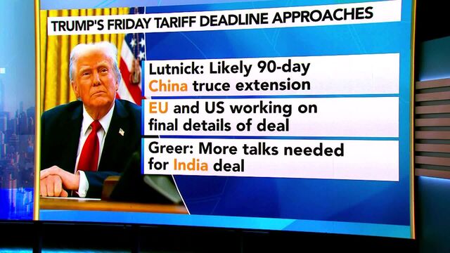 Watch US-China Trade Talks Continue With Truce Extension Seen as Likely - Bloomberg