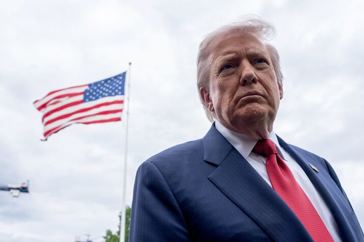 President Trump Departs White House For Virginia