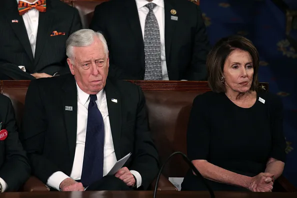 With co-leader Steny Hoyer.
