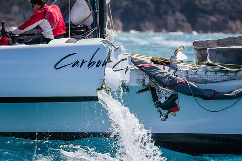 The "circumcised" Carbon Credit after a collision with Earthling during a race.
