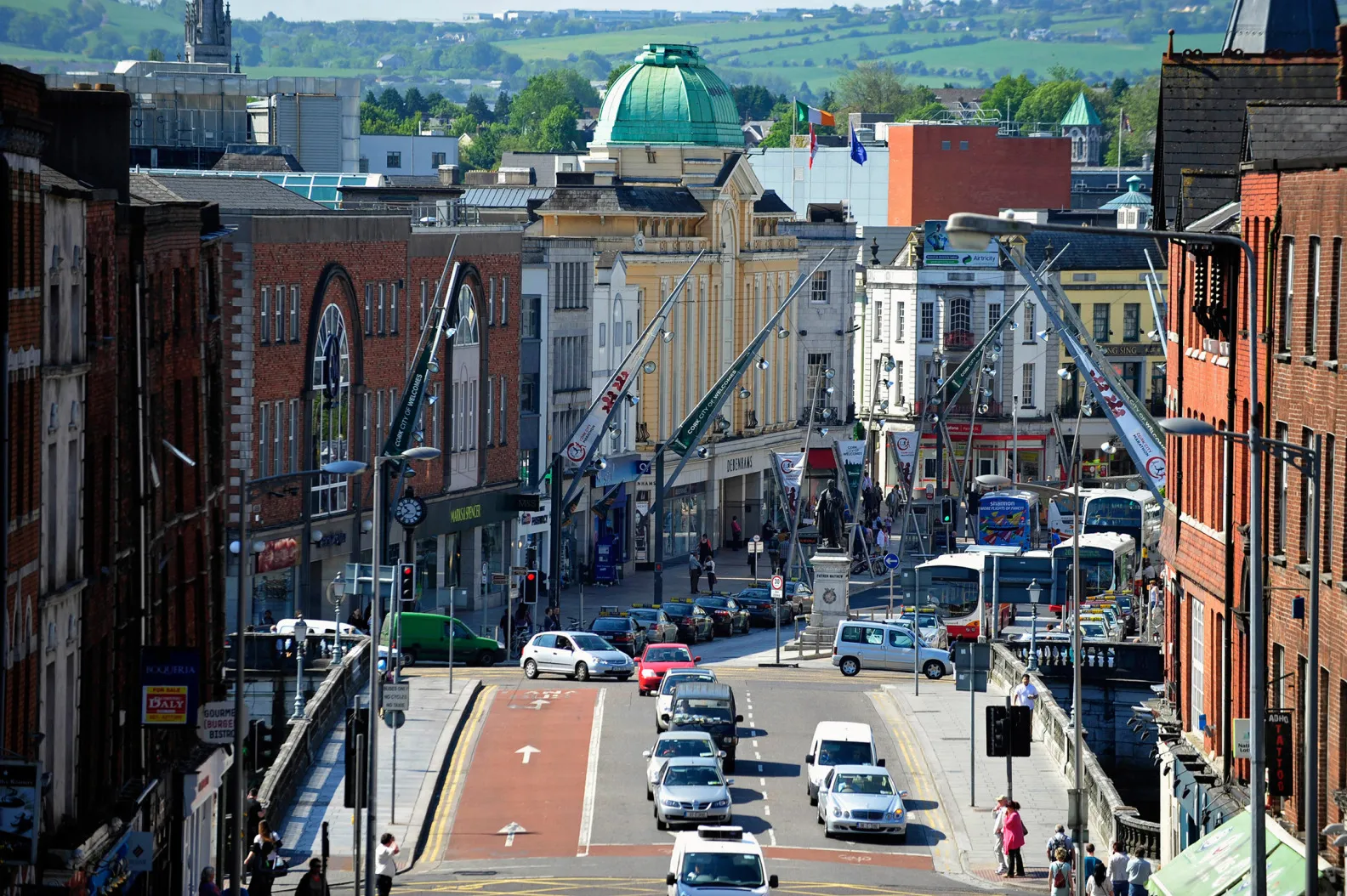 St. Patrick's Street in Cork City, Ireland.
