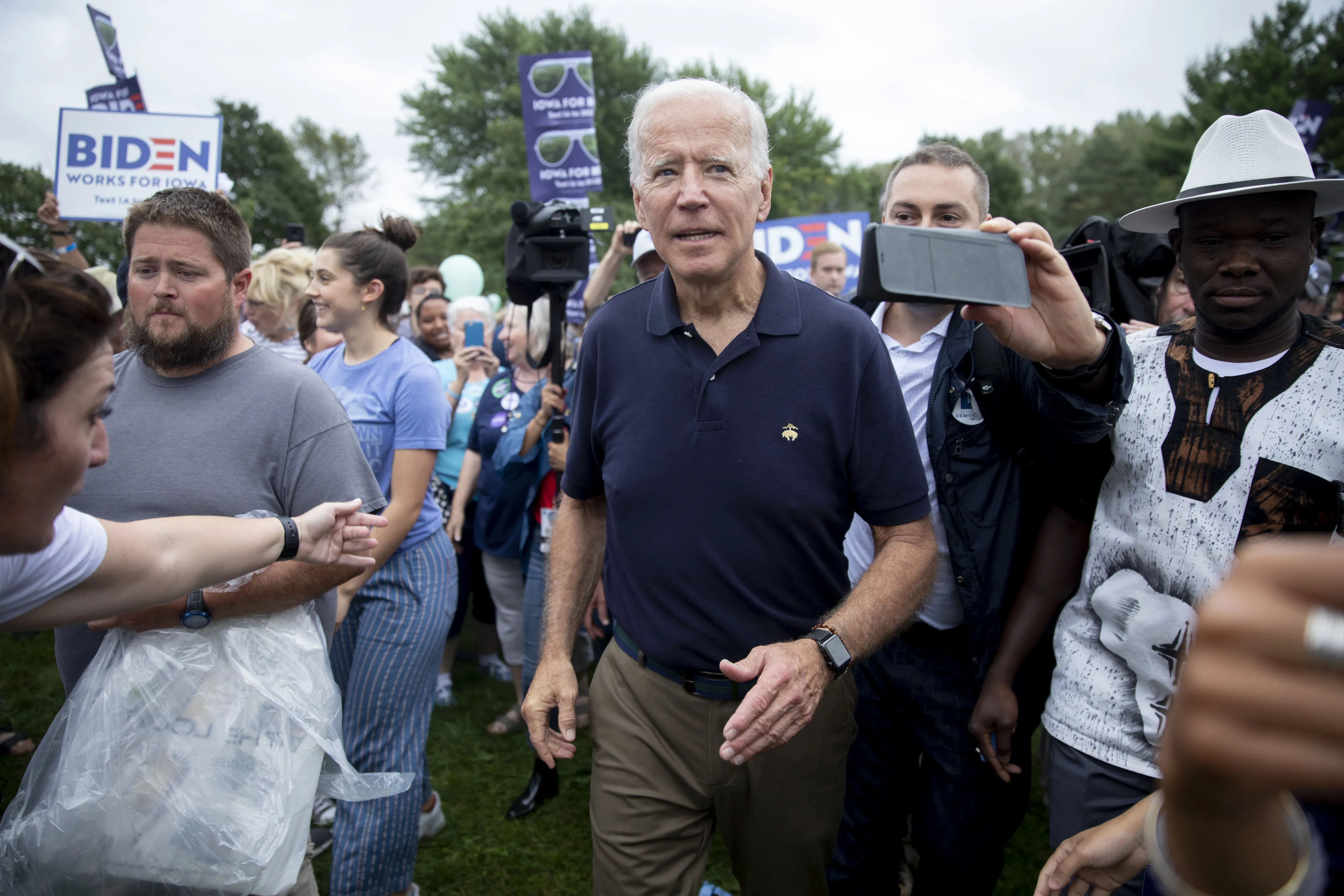 Joe Biden in Des Moines, Iowa, on Sept. 21.