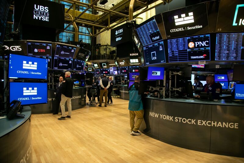 Traders work on the floor of the New York Stock Exchange (NYSE) in New York, US.