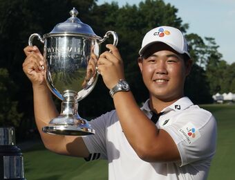 relates to Kim Arrives on PGA Tour With 61 to Win Wyndham Championship