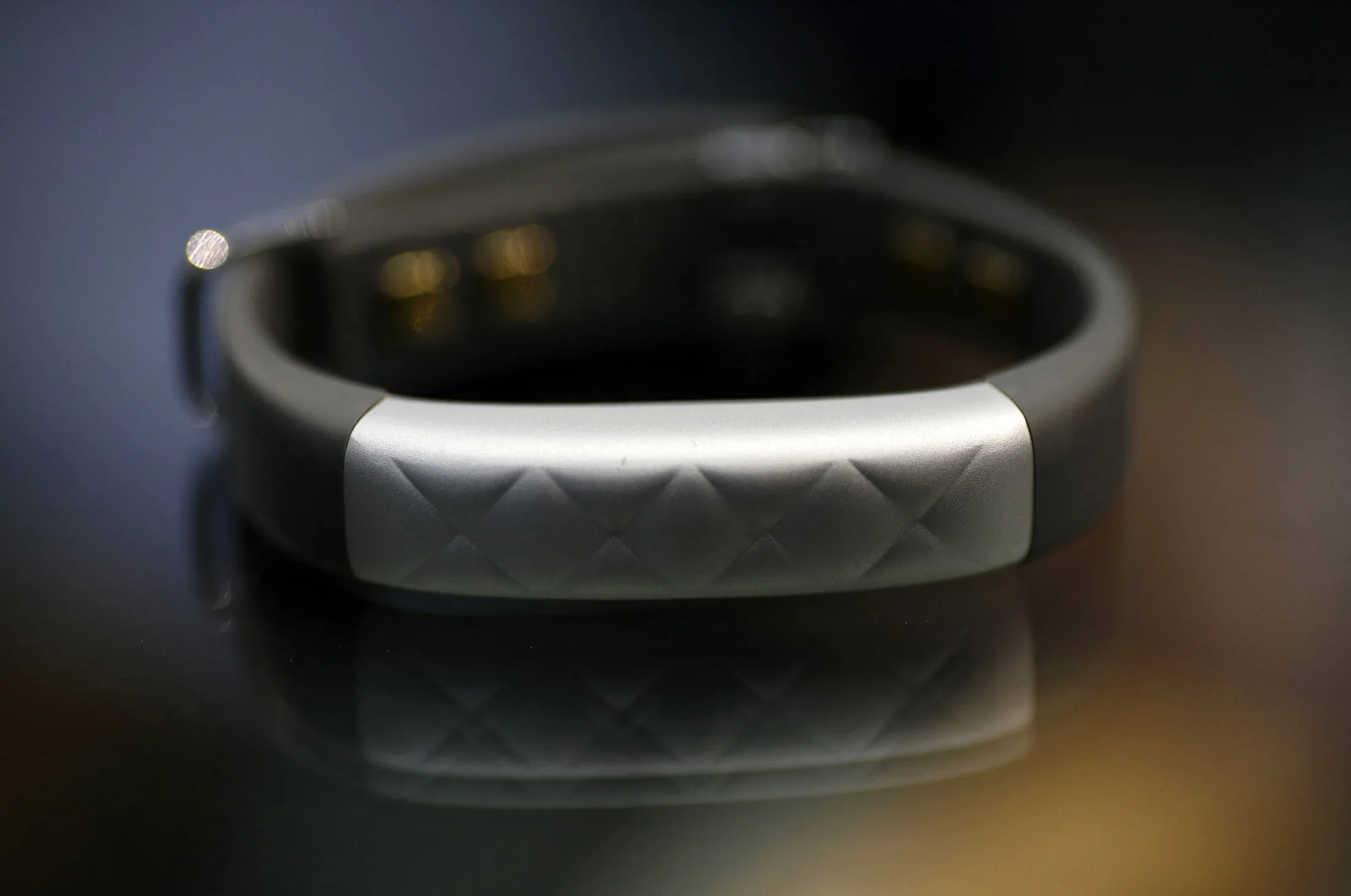 A Jawbone UP3 fitness tracker
