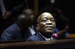 Jacob Zuma sits in the dock of the High Court of Pietermaritzburg&nbsp;in 2018.&nbsp;