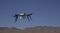 A Flirtey drone during a test run in the desert outside Reno, Nevada.