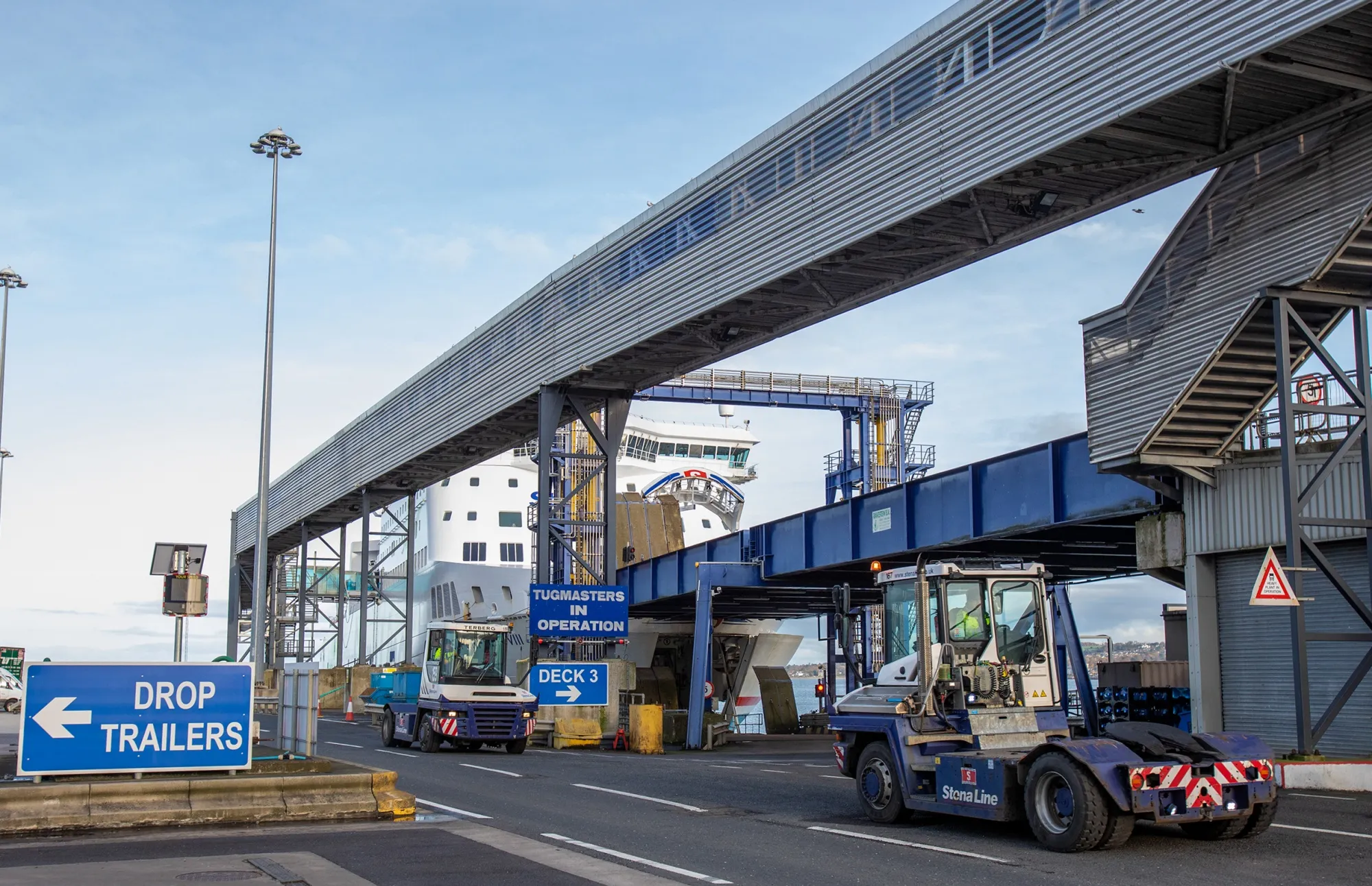 Belfast Port As European Union Weighs Trade Action if U.K. Reneges on Irish Accord

