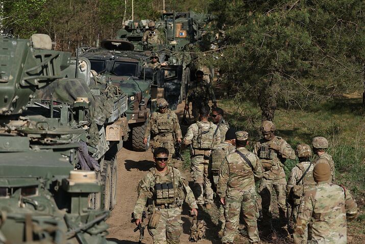 U.S. Army Stryker Brigade Participates In Saber Strike 26 NATO Military Exercises