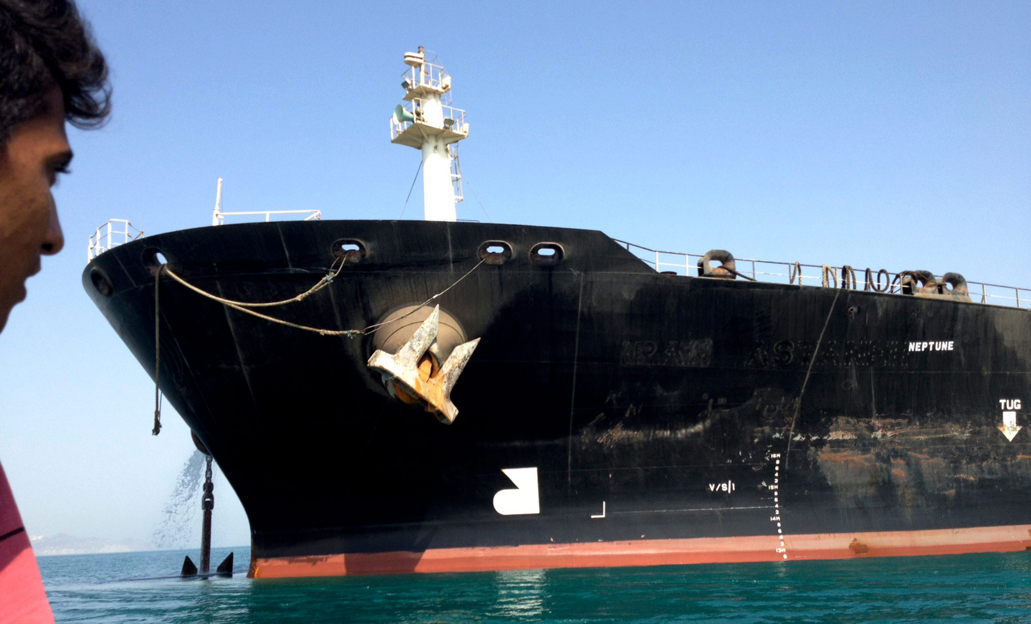 An Iranian oil tanker in Bandar Abbas, Iran, on July 4, 2012.
