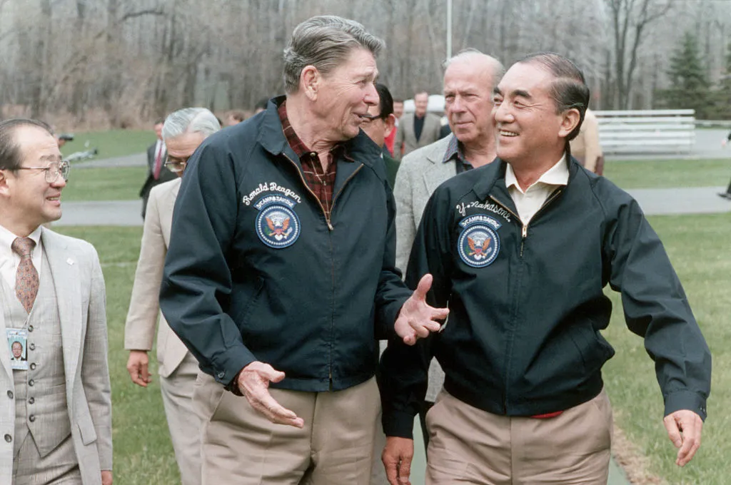President Reagan and Prime Minister Nakasone.
