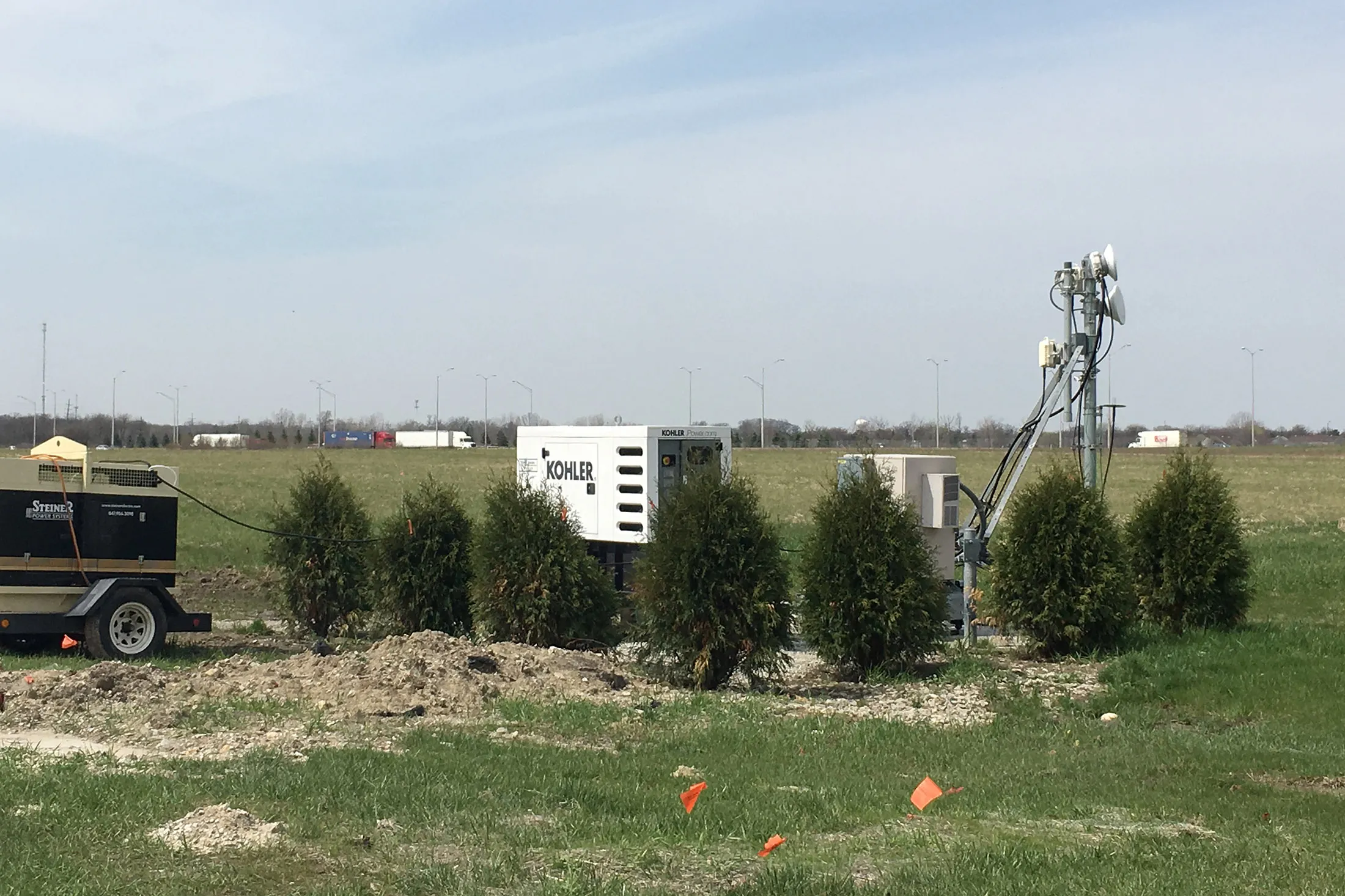 Equipment on land purchased by an affiliate of Jump Trading.
