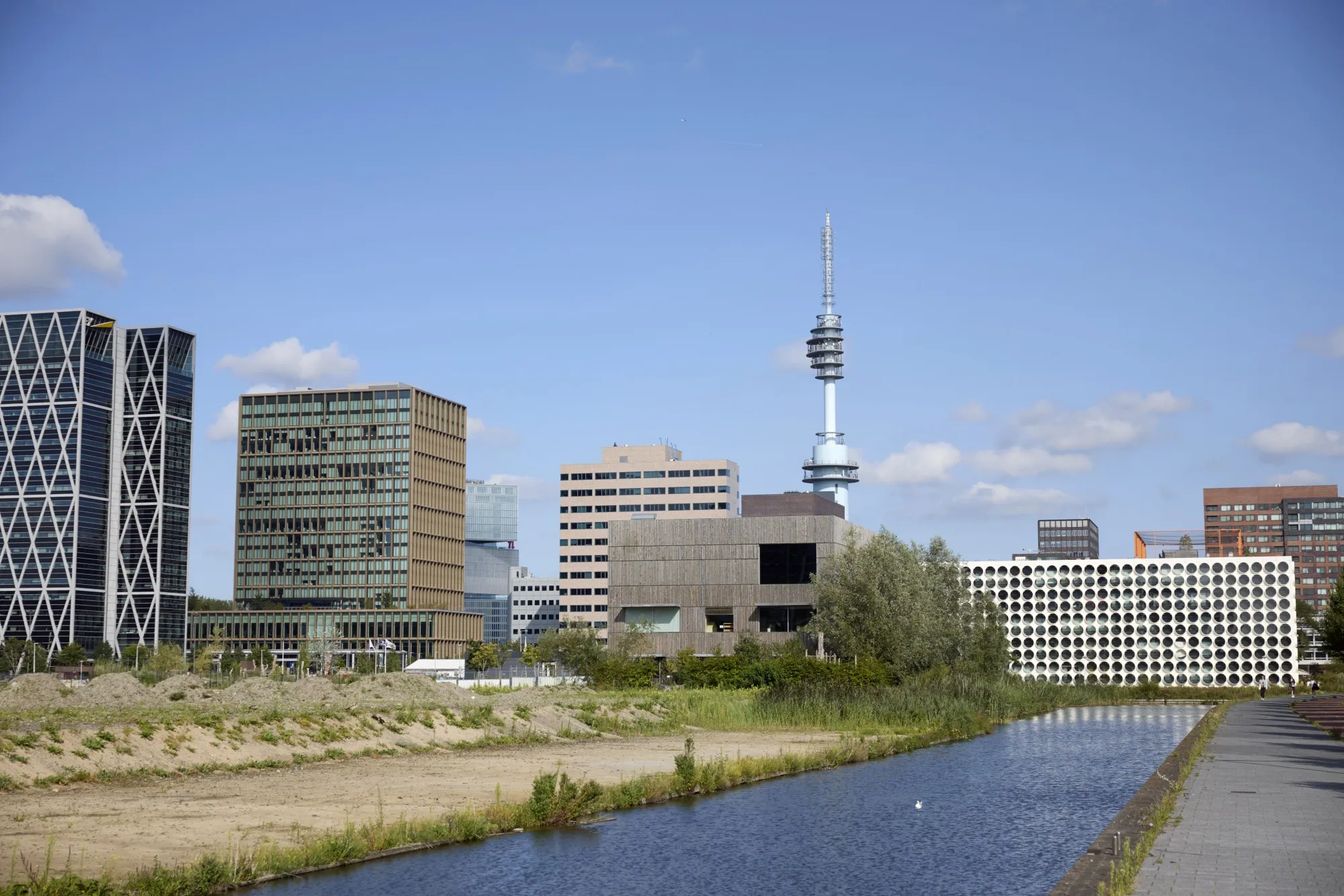 The Zuidas business district of Amsterdam, Netherlands.