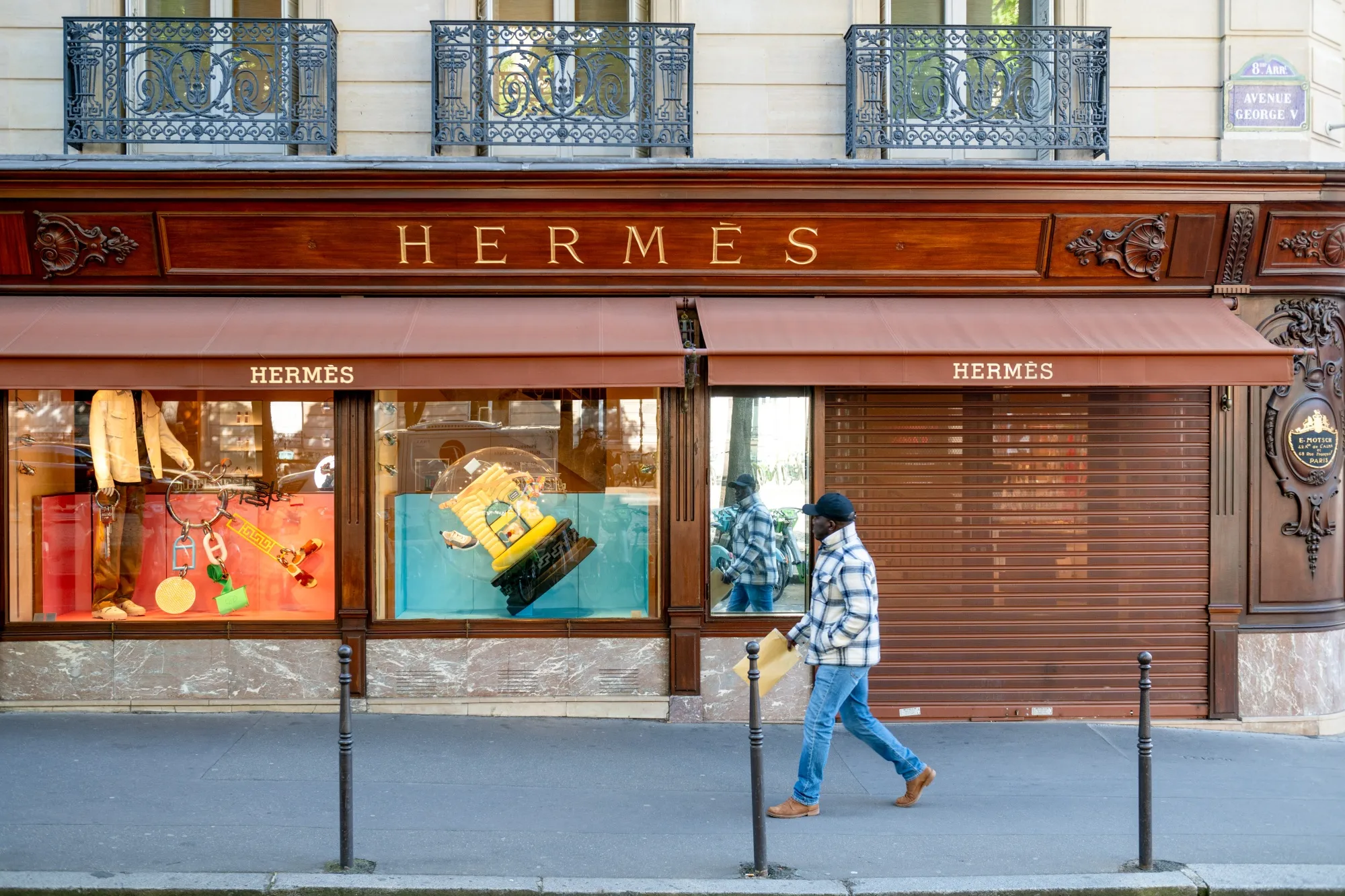 An Hermes boutique in Paris.