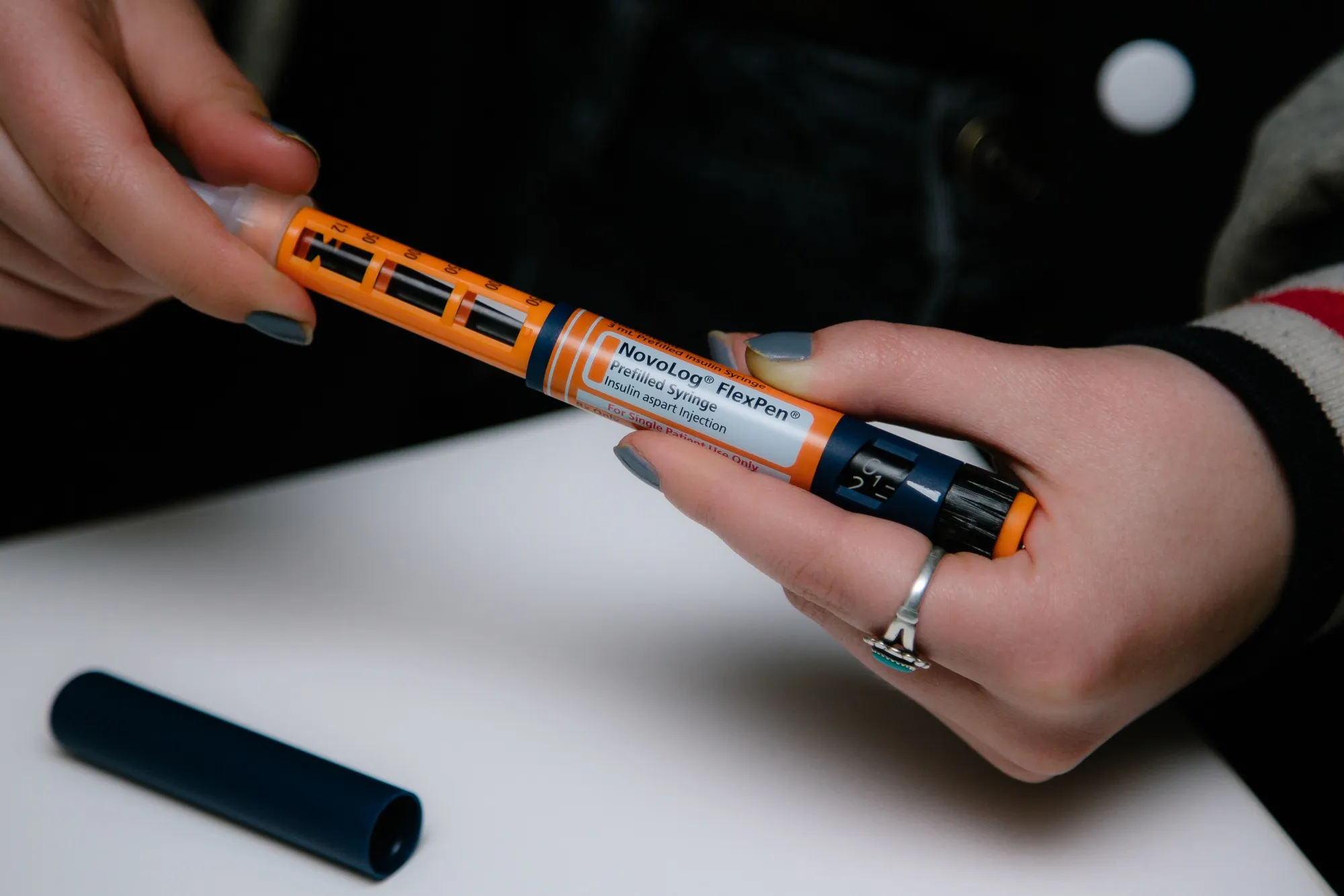 A Novo Nordisk Inc. insulin pen.