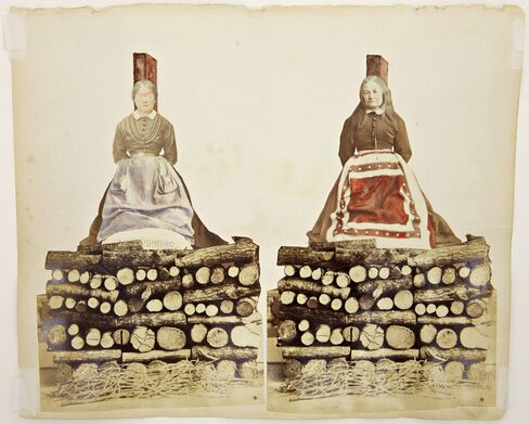 Anonymous, Obsession (ca. 1870). Collage, photography, mixed media.