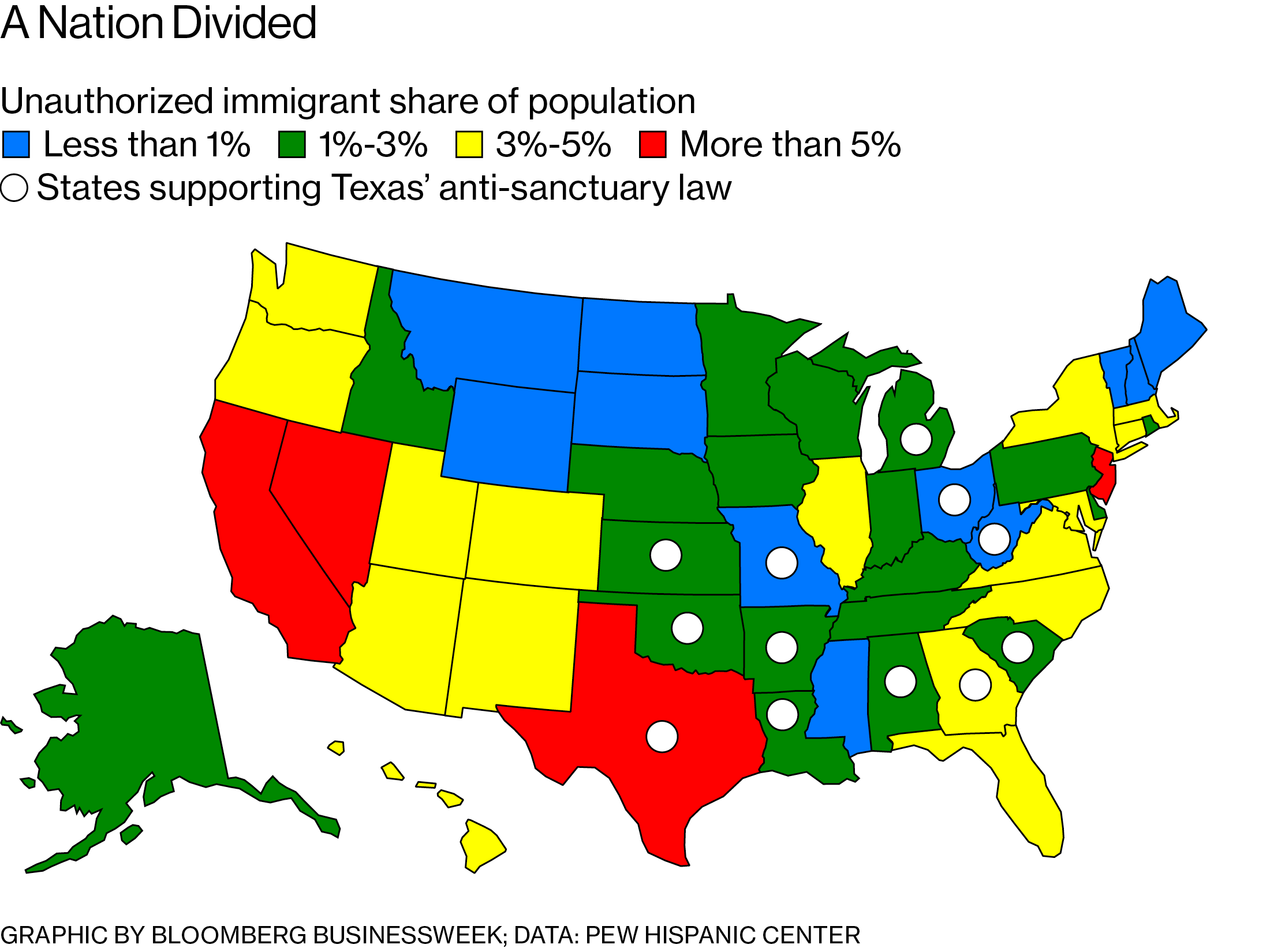 A Tale of Two Sanctuary States in the Age of Trump - Bloomberg