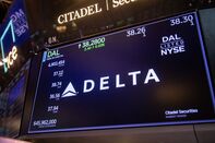 Traders On The Floor Of The NYSE As US Stock Futures Trade Near Bear Market With China Retaliation