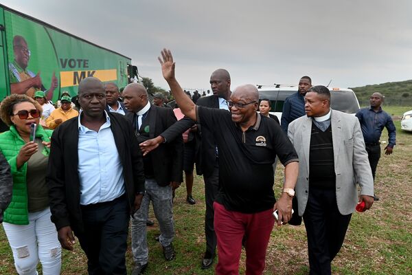 South Africa's Former President Jacob Zuma at MKP Party Launch