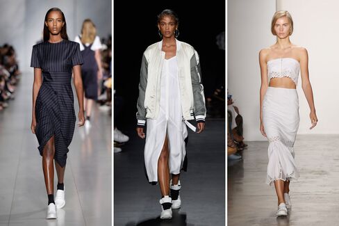 From left: DKNY; Rag & Bone; Jonathan Simkhai.