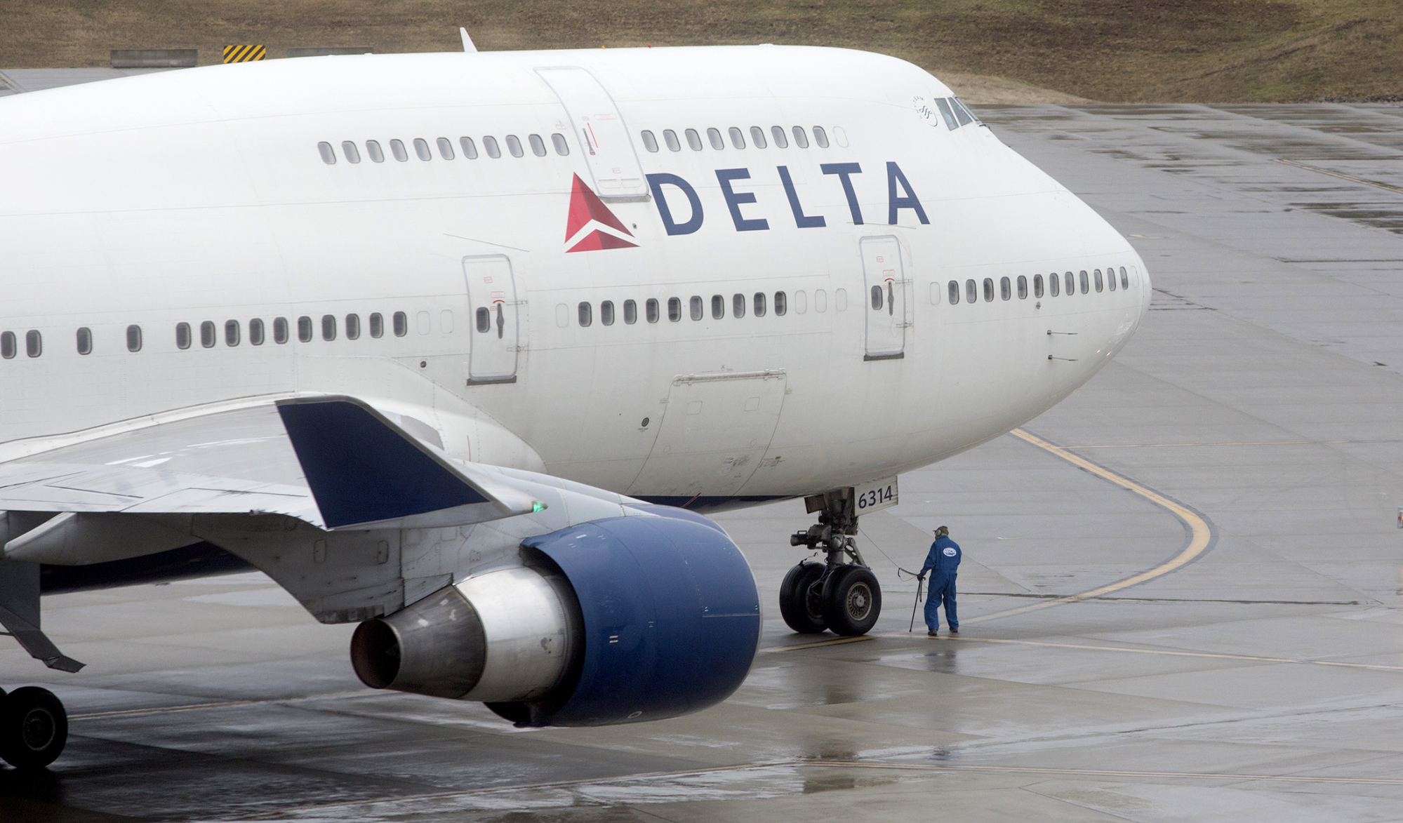 Delta Air Lines Inc. Holds Farewell Tour For The 747-400 Airplane