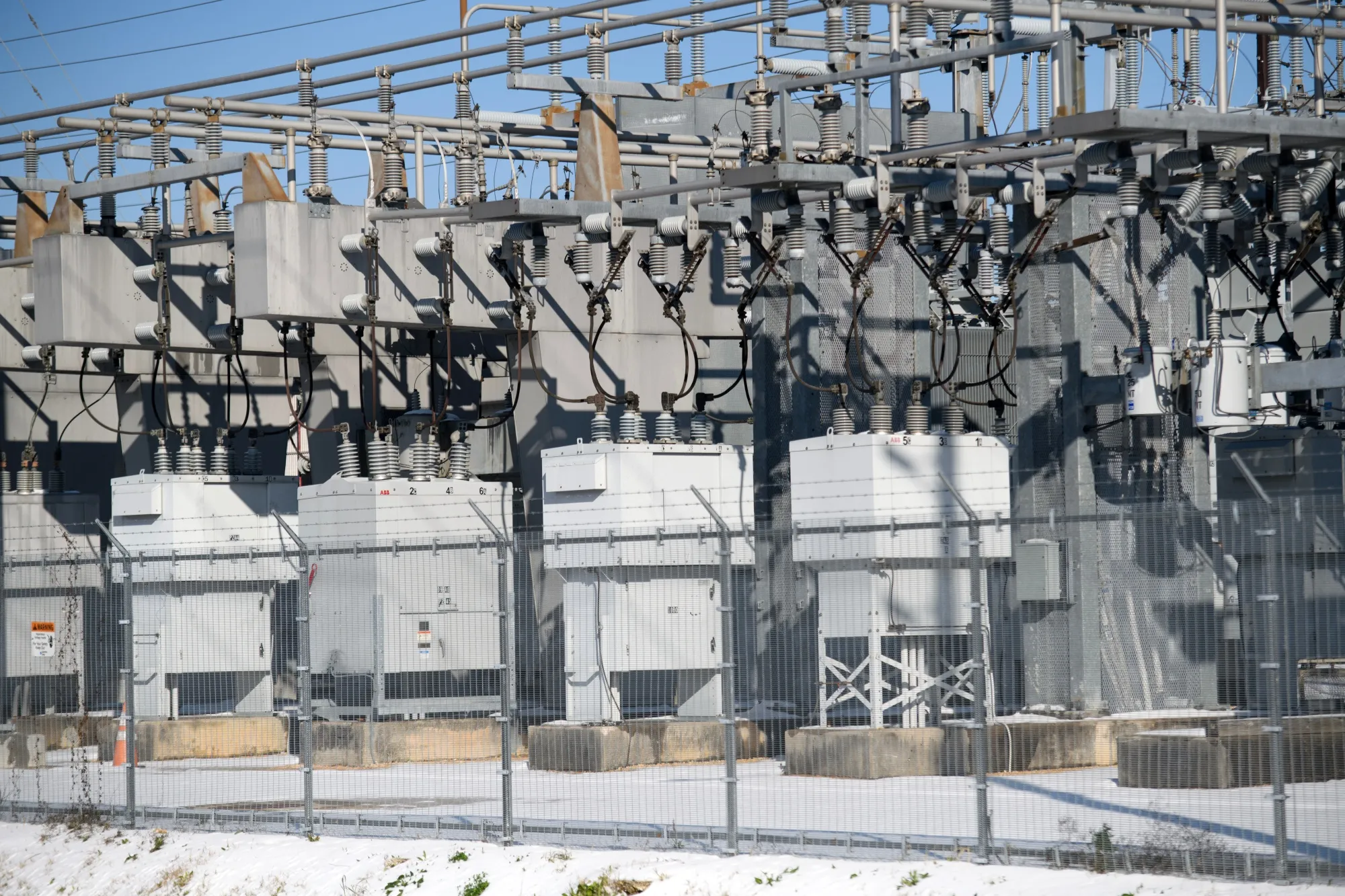 A CenterPoint Energy substation&nbsp;in Houston, Texas.