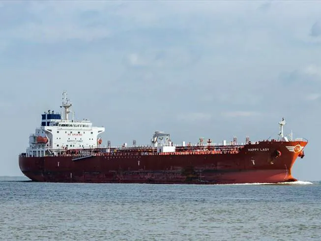 The Happy Lady tanker in 2018.