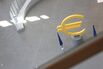 A euro symbol statue at the ECB headquarters in Frankfurt.