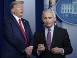 トランプ大統領とファウチ所長