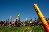 Demonstrators Protest Line 3 Pipeline