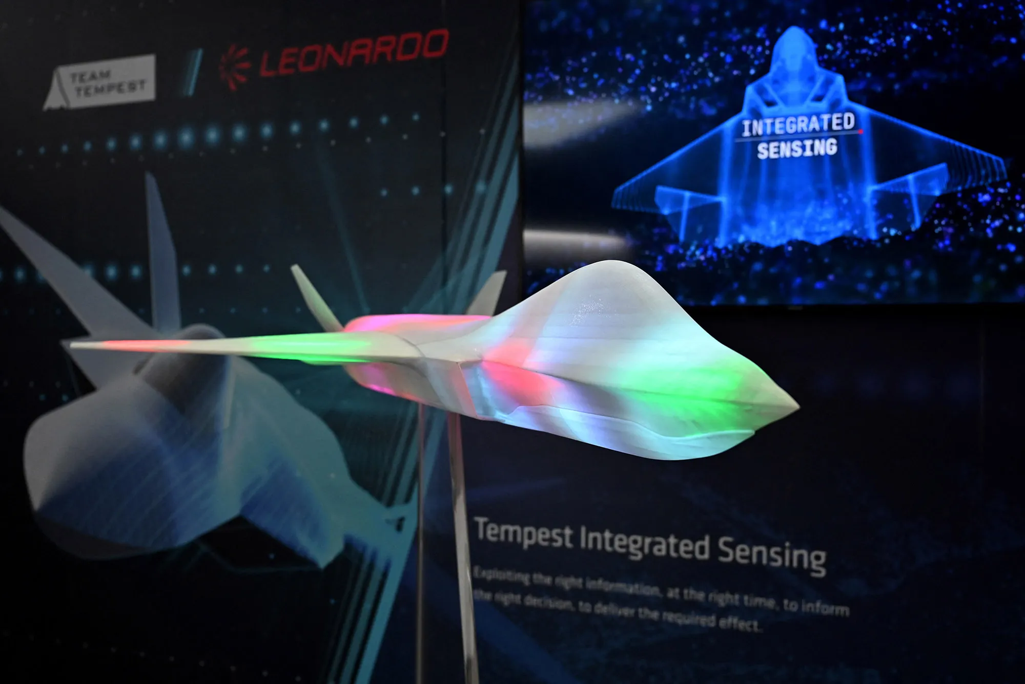 A model of the proposed jet fighter aircraft Tempest.&nbsp;