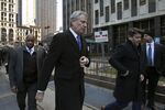New York City Mayor Bill de Blasio leaves a meeting with HUD Secretary Ben Carson in December. The federal housing authority has threatened a takeover of the troubled New York City Housing Authority.