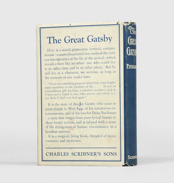 A Rare First Edition of ‘The Great Gatsby’ Lists at $360,000