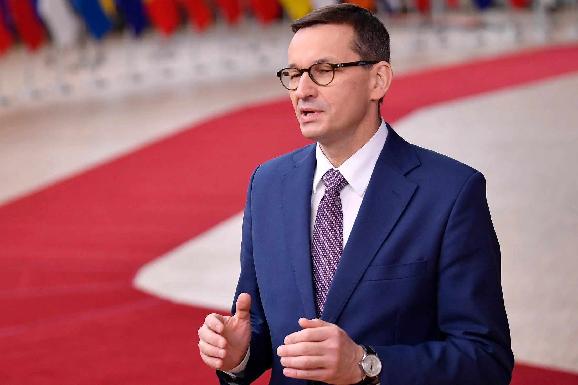 Poland's Prime Minister Mateusz Morawiecki